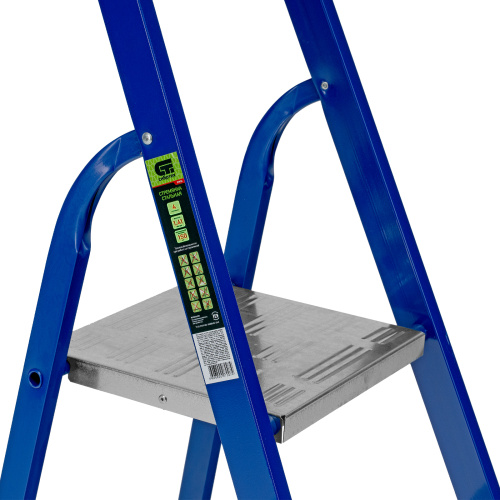 Стремянка, 4 ступени, стальной профиль, алюминиевые ступени Сибртех по ценам производителя в Воронеже с доставкой по всей России