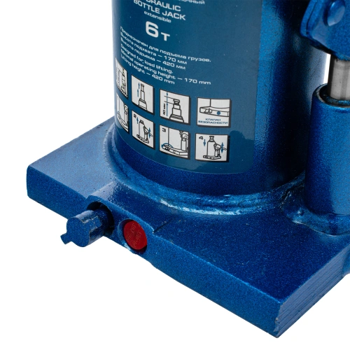 Домкрат гидравлический бутылочный телескопический, 6 т, H подъема 170-420 мм Stels по ценам производителя в Воронеже с доставкой по всей России