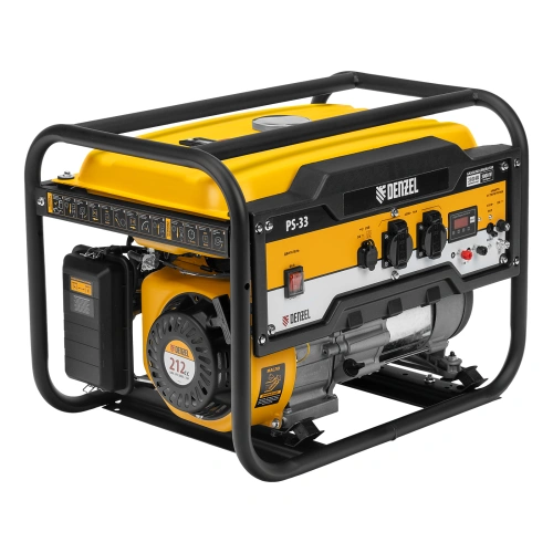 Генератор бензиновый PS 33, 3.3 кВт, 230 В, 15 л, ручной стартер Denzel по ценам производителя в Воронеже с доставкой по всей России