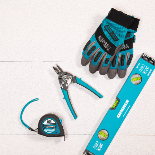 Ножницы по металлу "Piranha", 190 мм, прямой рез, сталь СrM, двухкомпонентные рукоятки Gross по ценам производителя в Воронеже с доставкой по всей России