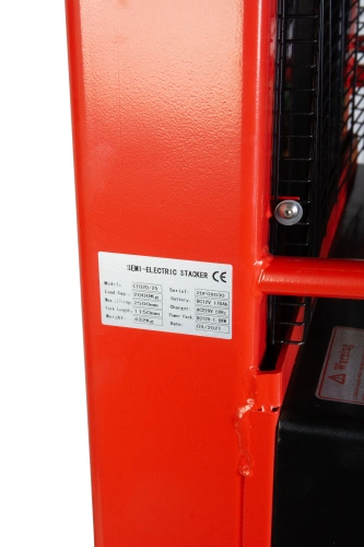 Штабелер гидравлический с электроподъемом 2,0 т 2,5 м TOR CTD20/25 по ценам производителя в Воронеже с доставкой по всей России