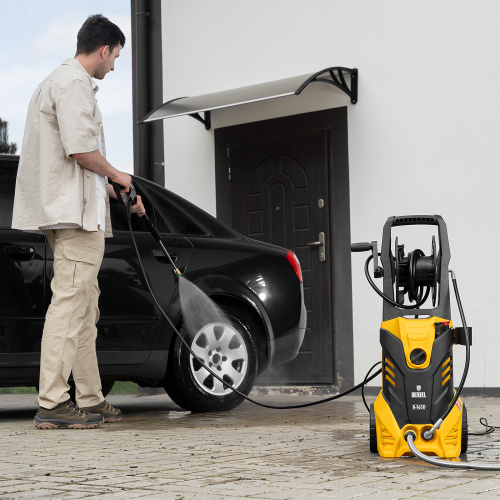 Моечная машина высокого давления R-165D, 2200 Вт, 165 бар, 7 л/мин, с барабаном Denzel по ценам производителя в Воронеже с доставкой по всей России