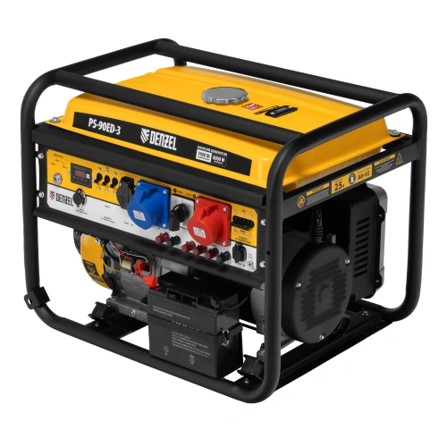 Генератор бензиновый PS 90 ED-3, 9.0 кВт, переключение режима 230 В/400 В, 25 л, электростартер Denzel по ценам производителя в Воронеже с доставкой по всей России