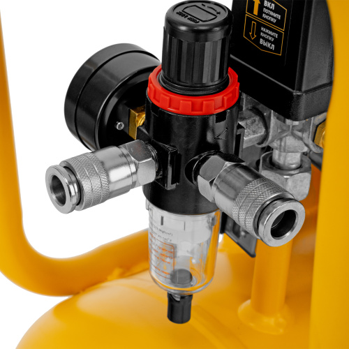 Компрессор безмасляный, малошумный DLS 2200/50, 2200 Вт, 2x1100, 50 л, 380 л/мин Denzel по ценам производителя в Воронеже с доставкой по всей России