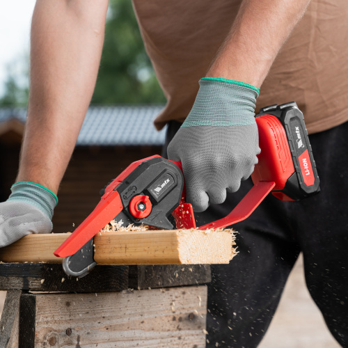 Цепная мини-пила аккумуляторная, MCS-100, шина 100 мм, Li-Ion, 20 В MTX по ценам производителя в Воронеже с доставкой по всей России