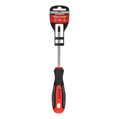 Отвертка Fusion, PZ2 x 100 мм, CrV, трехкомпонентная рукоятка "Anti slip" Matrix по ценам производителя в Воронеже с доставкой по всей России