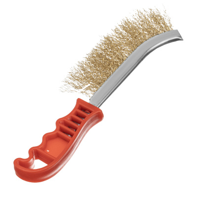 Щетка металлическая латунированная, пластиковая ручка Matrix по ценам производителя в Воронеже с доставкой по всей России