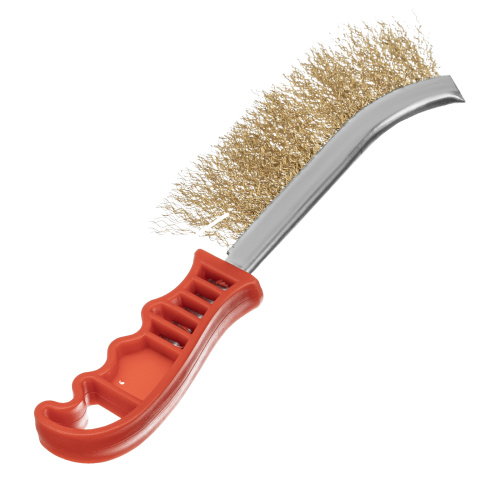 Щетка металлическая латунированная, пластиковая ручка Matrix по ценам производителя в Воронеже с доставкой по всей России