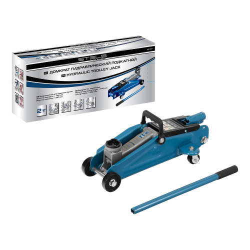 Домкрат гидравлический подкатной, 2 т, h подъема 140-340 мм Stels по ценам производителя в Воронеже с доставкой по всей России