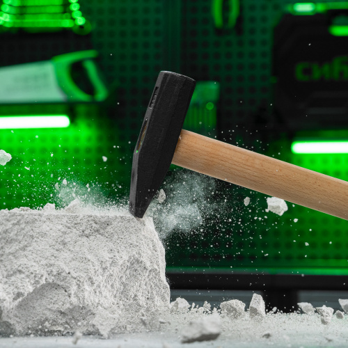 Молоток слесарный 800 г, квадратный боек, деревянная рукоятка Сибртех по ценам производителя в Воронеже с доставкой по всей России