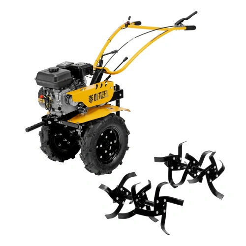 Мотоблок DPT-170S, 7 л.с., ремен.сцеп, фрез 3х4, ШОМ, передачи 2В/1Н Denzel по ценам производителя в Воронеже с доставкой по всей России