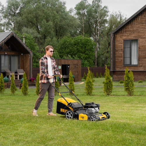 Газонокосилка бензиновая GLR-510SP-ZS, 171 см3, ширина 51 см, привод, травосборник 65 л Denzel по ценам производителя в Воронеже с доставкой по всей России