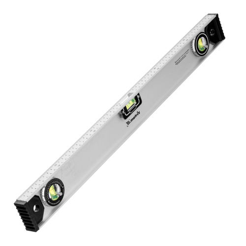 Уровень алюминиевый "Рельс", 600 мм, 3 глазка (1 поворотный) Matrix по ценам производителя в Воронеже с доставкой по всей России