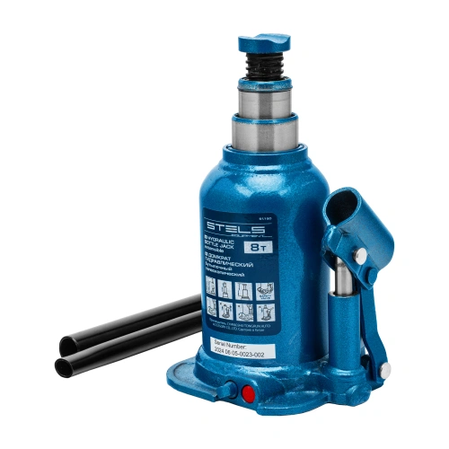 Домкрат гидравлический бутылочный телескопический, 8 т, подъем 180-410 мм Stels по ценам производителя в Воронеже с доставкой по всей России