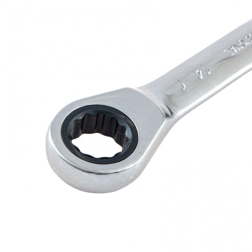 Ключ накидной трещоточный, 12 х 14мм, CrV, зеркальный хром Matrix по ценам производителя в Воронеже с доставкой по всей России