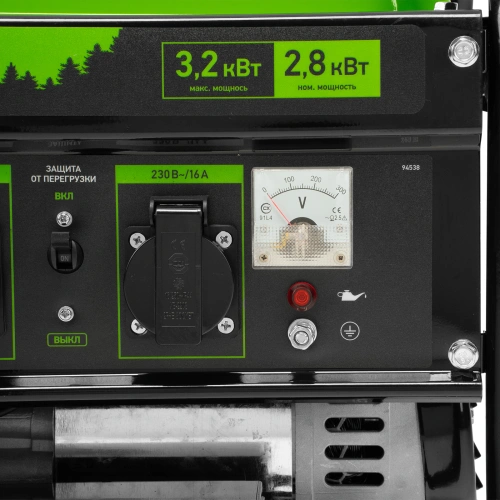 Генератор бензиновый БС-3500Э, 3.2 кВт, 230В, 4-х тактный, 15 л, электростартер Сибртех по ценам производителя в Воронеже с доставкой по всей России