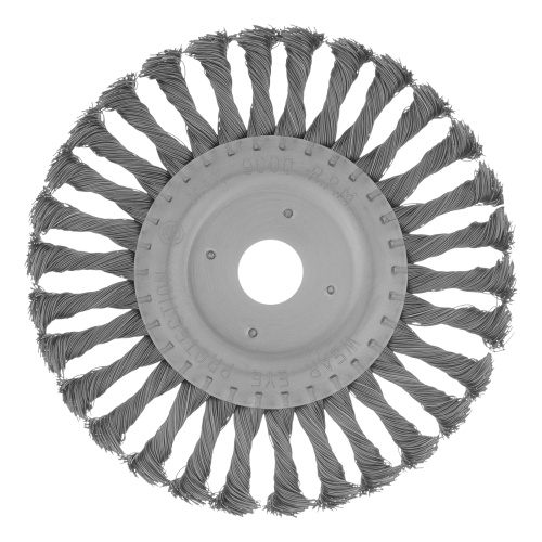 Щетка для УШМ 175 мм, посадка 22.2 мм, плоская, крученая проволока 0.5 мм Matrix по ценам производителя в Воронеже с доставкой по всей России