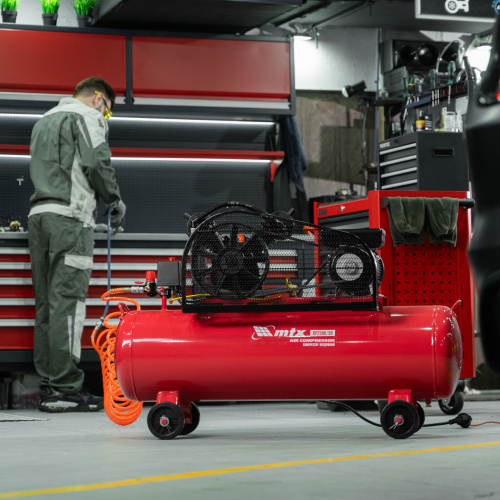 Компрессор воздушный ременный привод КР2500/80, 2,5 кВт, 80 литров, 420 л/мин МТХ по ценам производителя в Воронеже с доставкой по всей России