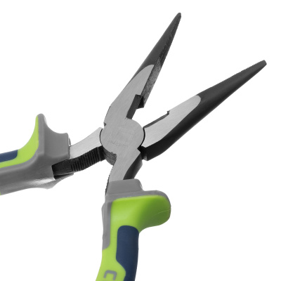 Длинногубцы прямые, 200 мм, трехкомпонентные рукоятки Сибртех по ценам производителя в Воронеже с доставкой по всей России