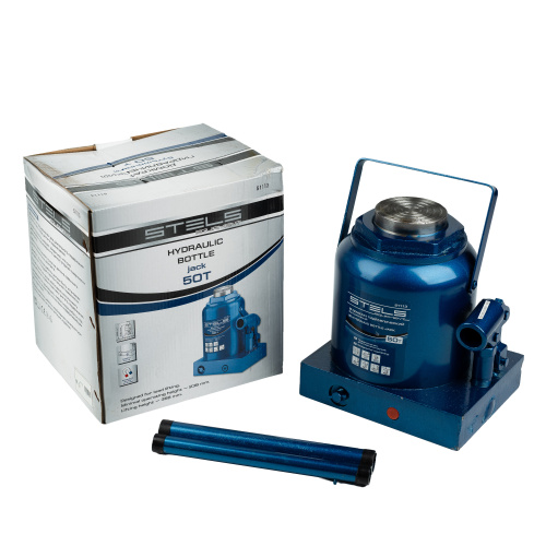 Домкрат гидравлический бутылочный, 50 т, H подъема 236-356 мм Stels по ценам производителя в Воронеже с доставкой по всей России