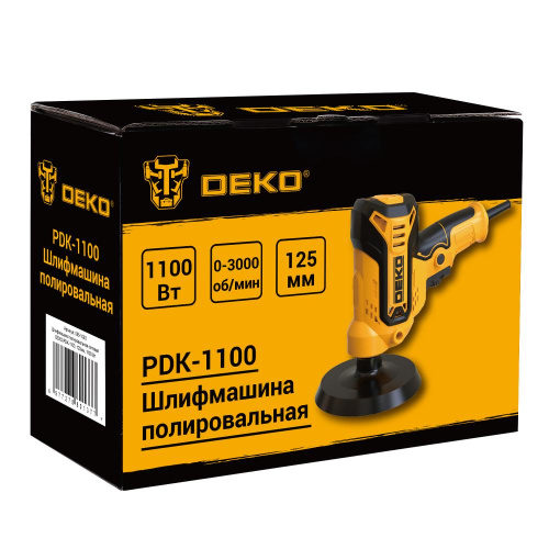Шлифмашина полировальная сетевая DEKO PDK-1100, 125мм, 1100 Вт по ценам производителя в Воронеже с доставкой по всей России
