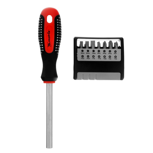 Отвертка с набором бит, CrV, 14 шт Matrix по ценам производителя в Воронеже с доставкой по всей России