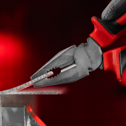 Плоскогубцы Nickel, 180 мм, никелированные, двухкомпонентные рукоятки Matrix по ценам производителя в Воронеже с доставкой по всей России