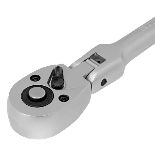 Ключ-трещотка шарнирный 1/4", СrV, 72 зуба, с быстрым сбросом, матовый хром Stels по ценам производителя в Воронеже с доставкой по всей России