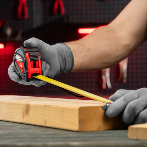 Рулетка Status Magnet 3 fixations,5 м х 25 мм,обрезиненный корпус,зацеп с магнитом Matrix по ценам производителя в Воронеже с доставкой по всей России