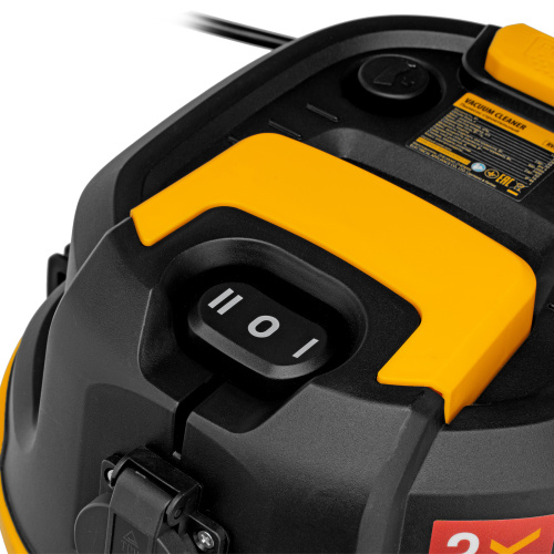 Пылесос строительный RVC30, 1400 Вт, бак 30 л, шланг 3 м, розетка с автосинхр. Denzel по ценам производителя в Воронеже с доставкой по всей России