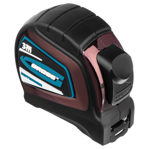 Рулетка "Doppelhaken",3 м x 16 мм,односторонний зацеп,Нейлон,двусторонняя шкала,автоматическая фиксация Gross по ценам производителя в Воронеже с доставкой по всей России