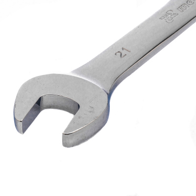 Ключ комбинированный трещоточный, 21 мм, CrV, зеркальный хром Matrix по ценам производителя в Воронеже с доставкой по всей России