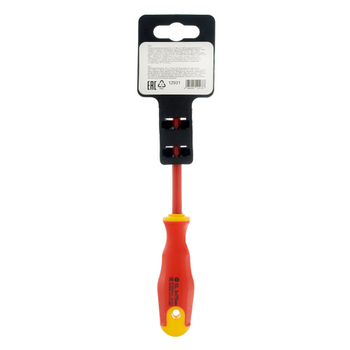 Отвертка диэлектрическая SL3 х 75 мм, CrV, до 1000 В, двухкомпонентная рукоятка Сибртех по ценам производителя в Воронеже с доставкой по всей России