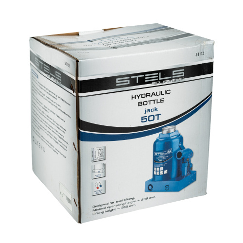 Домкрат гидравлический бутылочный, 50 т, H подъема 236-356 мм Stels по ценам производителя в Воронеже с доставкой по всей России