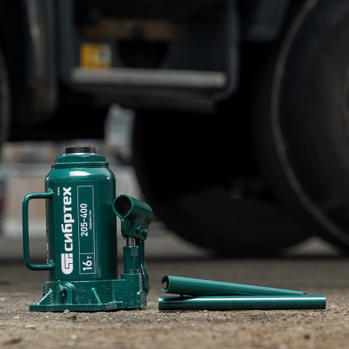 Домкрат гидравлический бутылочный, 16 т, 205-400 мм Сибртех по ценам производителя в Воронеже с доставкой по всей России