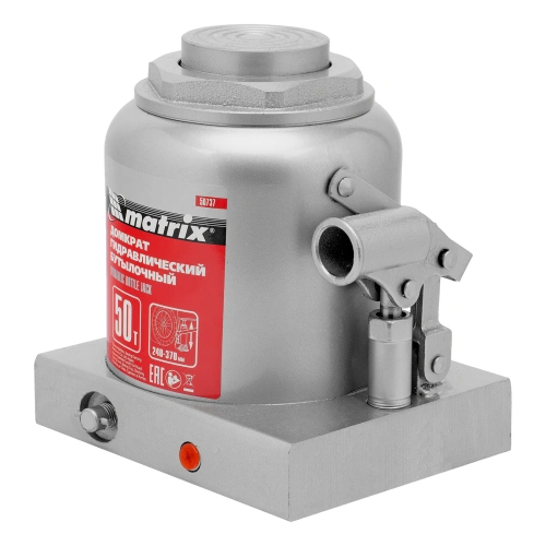 Домкрат гидравлический бутылочный, 50 т, высота подъема 240-370 мм Matrix по ценам производителя в Воронеже с доставкой по всей России