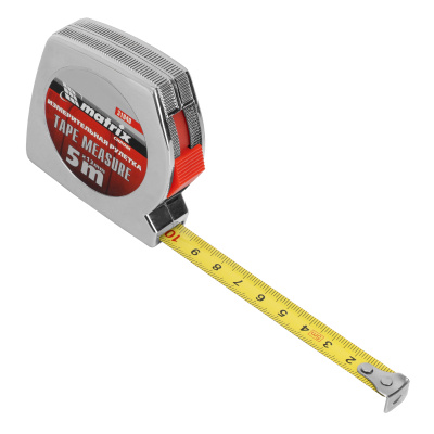 Рулетка Chrom,5 м x 13 мм,хромированный корпус Matrix по ценам производителя в Воронеже с доставкой по всей России