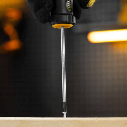 Отвертка, PH0х75 мм, S2, 3к рукоятка Denzel по ценам производителя в Воронеже с доставкой по всей России