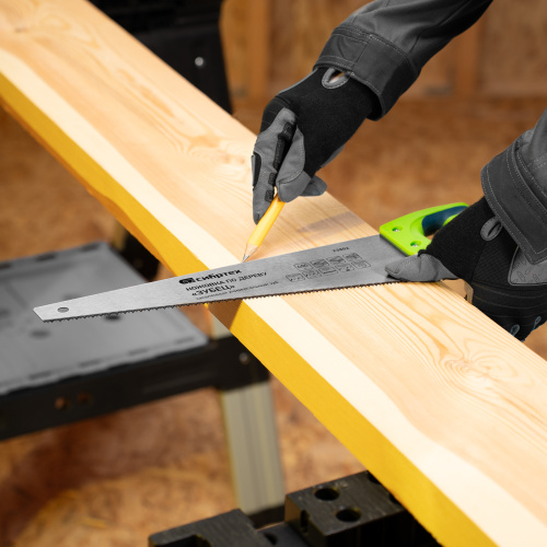 Ножовка по дереву "Зубец", 400 мм, 7-8 TPI, каленый зуб 2D, двухкомпонентная рукоятка Сибртех по ценам производителя в Воронеже с доставкой по всей России