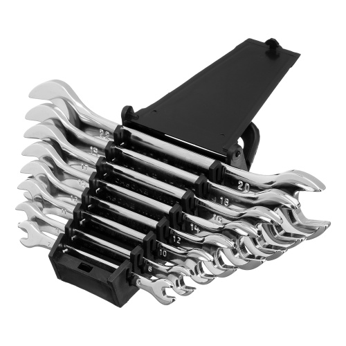 Набор ключей рожковых 8 шт, 6-22мм, CrV, Elliptical, зеркальное хромирование Matrix по ценам производителя в Воронеже с доставкой по всей России