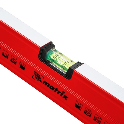 Уровень алюминиевый магнитный, 2000 мм, фрезерованный, 3 глазка (1 зеркальный) усиленный Matrix по ценам производителя в Воронеже с доставкой по всей России