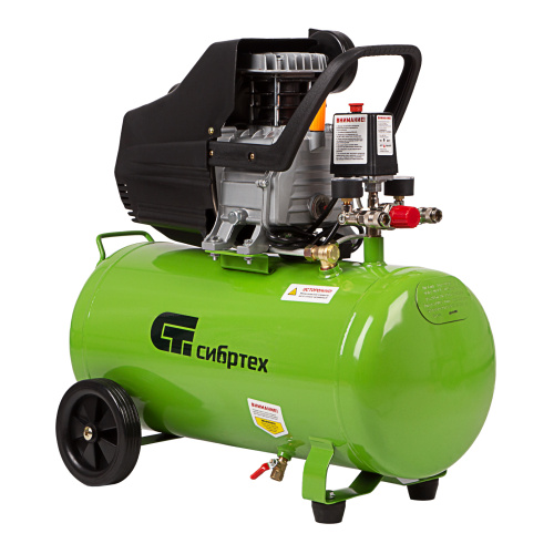 Компрессор воздушный КК-1500/50, 1.5 кВт, 198 л/мин, 50 л, прямой привод, масляный Сибртех по ценам производителя в Воронеже с доставкой по всей России