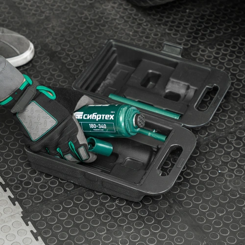 Домкрат гидравлический бутылочный, 5 т, 180-340 мм, в пласт. кейсе Сибртех по ценам производителя в Воронеже с доставкой по всей России