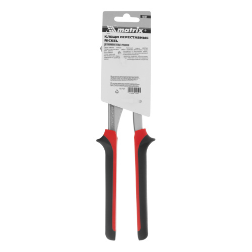 Клещи переставные Nickel (белый) 250 мм, хром-ванадий, двухкомпонентные рукоятки Matrix по ценам производителя в Воронеже с доставкой по всей России