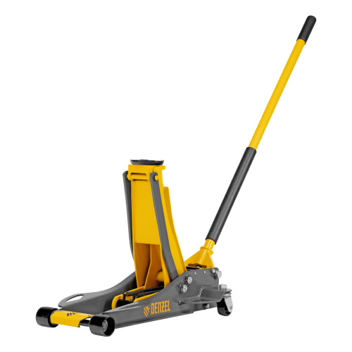 Домкрат гидравлический подкатной, 3 т, 75-500 мм, быстрый подъем, низкий подхват, проф. Denzel по ценам производителя в Воронеже с доставкой по всей России