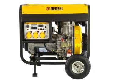 Генератор дизельный DD6300Е, 5.0 кВт, 220 В/50 Гц, 15 л, электростартер Denzel по ценам производителя в Воронеже с доставкой по всей России