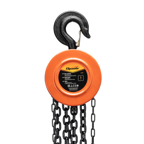 Таль цепная, 3 т, H подъема 3 м, расстояние между крюками 470 мм Sparta по ценам производителя в Воронеже с доставкой по всей России