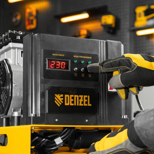 Компрессор безмасляный, малошумный DLS 3300/100, 3300 Вт,3x1100, 100 л, 570 л/мин ,блок управления Denzel по ценам производителя в Воронеже с доставкой по всей России