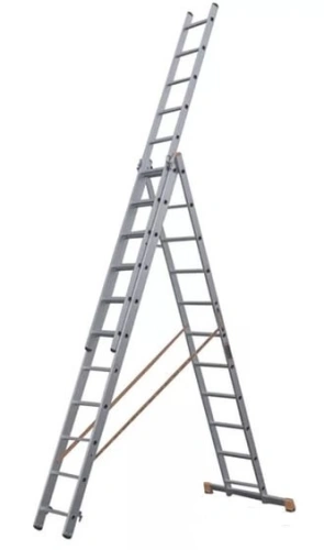 Лестница 3-х секционная алюминиевая 3*11 по ценам производителя в Воронеже с доставкой по всей России