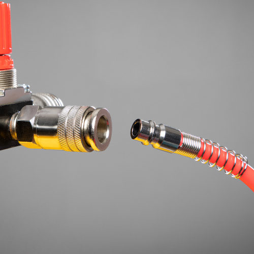 Шланг спиральный воздушный, 15 м, с быстросъемными соединениями Matrix по ценам производителя в Воронеже с доставкой по всей России